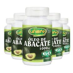 Kit 5 óleo De Abacate 60 Cápsulas Unilife
