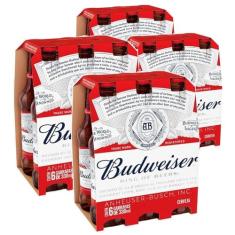 Cerveja BUDWEISER One Way Garrafa 330ml (24 Garrafas)