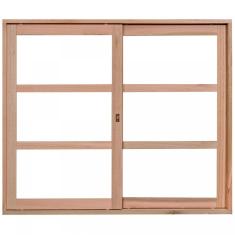 Janela de Madeira de Correr 100x120cm Com Caixilho 8,5cm EWK 290 Rondosul Marroml