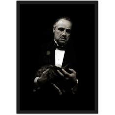 Quadro Decorativo Poderoso Chefão Filmes Cinema Decorações Com Moldura