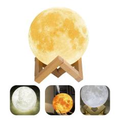 Luminária Abajur E Umidificador E Aromatizador Lua Cheia 3d