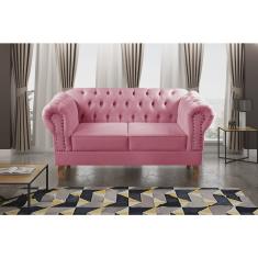 Sofá 2 Lugares Decoração Sara Recepção Dom Pedro Chesterfield