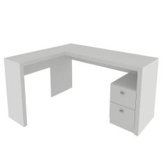 Mesa para Escritório com 2 gavetas ME4129 Branco Tecnomobili