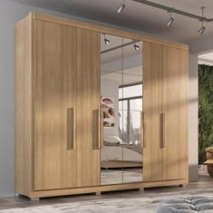 Guarda Roupa Casal Valencia 6 Pts 6gav C/ Esp Com Pés - Quarta Divisão