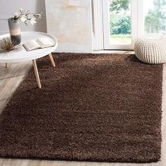 Tapete para Sala e Quarto Peludo Luxo Casa Dona 200x250cm Marrom Bronze