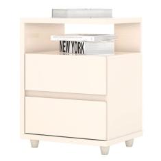 Mesa de Cabeceira Campeche Off White - Henn