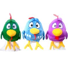 Pelúcia Galinha Pintadinha 28cm  3 Cores - 03 Personagens
