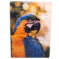 Kit 4 Quebra-Cabeças Pássaros Divertido Educativo - Reidopendrive