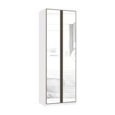 Guarda Roupa Modulado 2 Portas 3 Gavetas 80cm com Espelho Prime Lucian