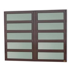 Janela de Alumínio Basculante 2 Seções 100x150cm Vidro Mini Boreal Eli