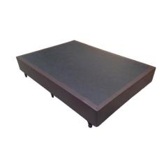 Base Box Viúva Sintético Marrom - 42x128x188:Marrom - LORD COLCHÕES