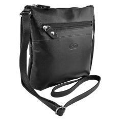 Bolsa Transversal CRAVO em Couro Galvani, Preto