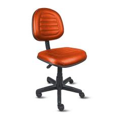 Cadeira executiva ômega com costura em base giratória - revestimento v