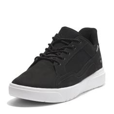 Timberland Allston Tênis masculino com cadarço baixo, Nobuck preto, 41