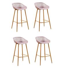 Conjunto 4 Banquetas Clarice Rivatti Camurça