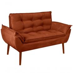 Namoradeira Opala Elegante Suede Terracota