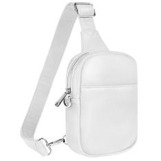 Vantamo Bolsas transversais para mulheres: Bolsa tiracolo de couro vegano com bloqueio de RFID com clipe antifurto - moderno e compacto, estilo seguro para uso diário com promessa de paz de espírito -