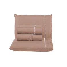 Jogo de Lençol King 4 Peças Ponto Palito Percal 400 Fios - Callandra, 