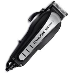 Máquina de Cortar Cabelo Mondial Classic Pro Lâmians de Aço Inox 10W Preto/Inox 220V - CR-03