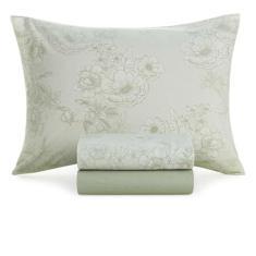 Jogo de Lençol Solteiro Percal 160 Fios 100% Algodão Karsten Estampado 3 Pçs (Rebeca)