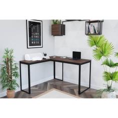 Escrivaninha Mesa Escritório em L 126x126 - Completa Casa