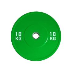 Anilha De Borracha Lpo colorida C/Furo Olímpico 50 mm 10kg verde, treinamento levantamento de peso, academia e praticas cross fit fitness