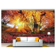 Papel De Parede Floresta Natureza Árvores 3D 3M² Xna207 - Você Decpra