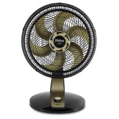 Ventilador Philco PVT400G Turbo 160W, Preto e Dourado, 220V