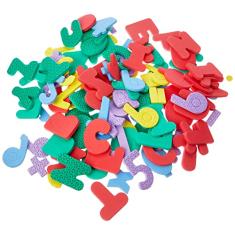 Brinquedo Pedagógico EVA Alfanumérico 5 mm, 107 Peças, 5 x 3 cm, Evamax