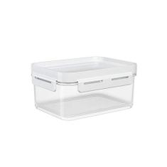 Pote Hermético Flap 1 L, 18,5 x 14,5 x 8,5 cm, Branco, Coza