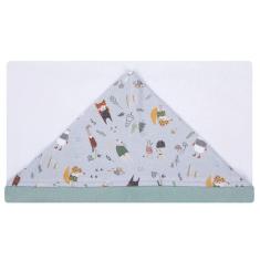 Toalha de Banho Bebê Escandinavo Cinza Lunar 87x88 cm - Hug