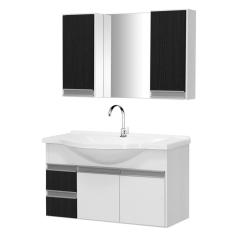 Gabinete de banheiro com espelheira Kit Boa Vista 80cm