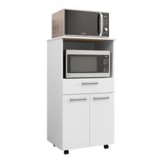 Balcão de Cozinha com 2 Portas e 1 Gaveta Sevilha Branco