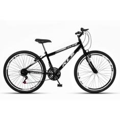 Bicicleta Aro 26 KLS Sport Gold Rebaixado V-Brake Mtb 21V, Preto, Bran
