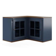 Armário de Cozinha Aéreo de Canto Hannover de Madeira com 2 Portas de 