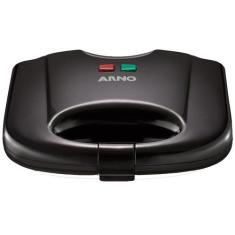 Sanduicheira Arno Compacta com Placa Antiaderente - SACB, Preto, 110V