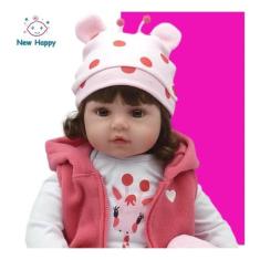 Bebe Reborn Boneca Reborn Com pelúcia Marca New Happy