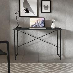 Escrivaninha Steel 90 cm Estilo Industrial com Pés em Aço