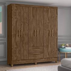 Guarda Roupa Roupeiro Moval Solteiro Panamá Castanho