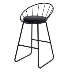 Banqueta Cozinha Banco para Bancada Sunset Média Área Gourmet Churrasqueira Preto