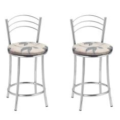 KIT 2 Banquetas Cromadas Bc26-c - E516 - TRE PARONI