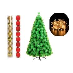 Arvore de Natal Pinheiro 1,2 metros 90 galhos com enfeites - store vm