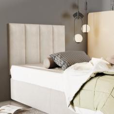 Cabeceira Isis Clean Painel Dobrável Modulada Cama Box Solteiro 0,90 c