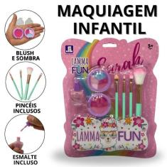 Maquiagem Infantil Com Pincel Make De Criança Maquiagens De Crianças E