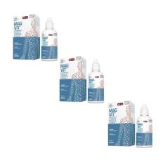Kit 3 Cloreto Magnésio Líquido 50ml Tradicional - Magvit