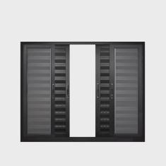 Janela de Alumínio Veneziana 120x100cm 6 Folhas Suprema Hale Esquadrias