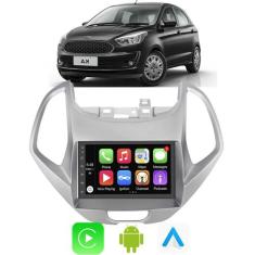 Kit Multimidia Ford Ka 2018 2019 2020 2021 7" CarPlay Android Auto Voz
