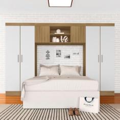 Guarda Roupa Casal Modulado Rubia Boreal/branco - Móveis Arapongas Boreal/branco