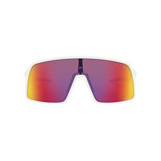 Oakley Óculos de sol masculinos retangulares OO9406 Sutro, Branco fosco/Prizm Road, 37 mm