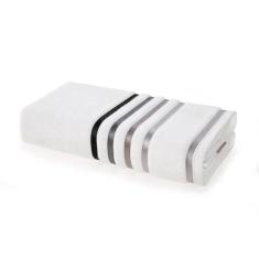 Toalha De Banho Gigante Lumina - Karsten Branco / Cinza